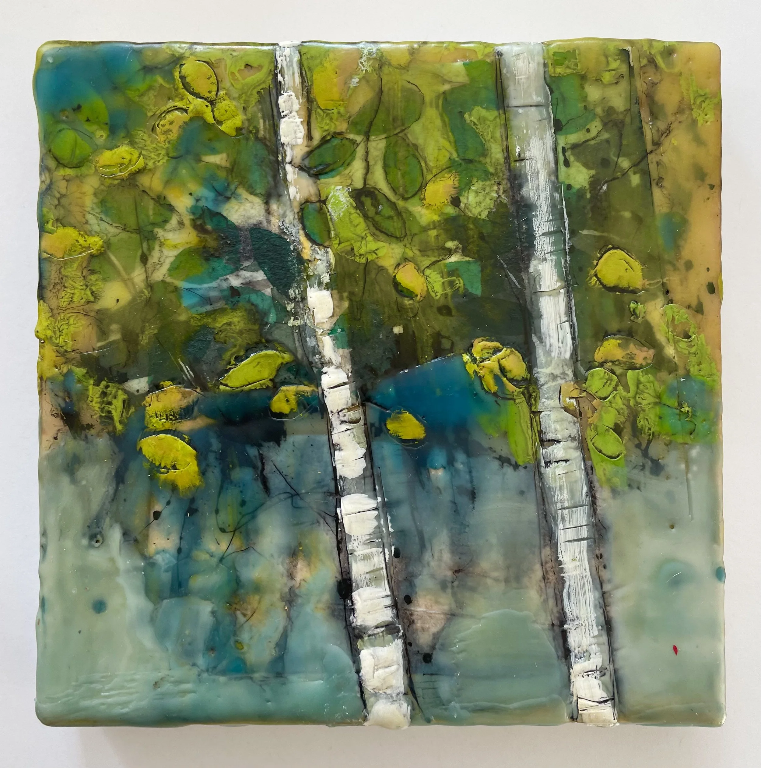 Two Birches, Early Spring