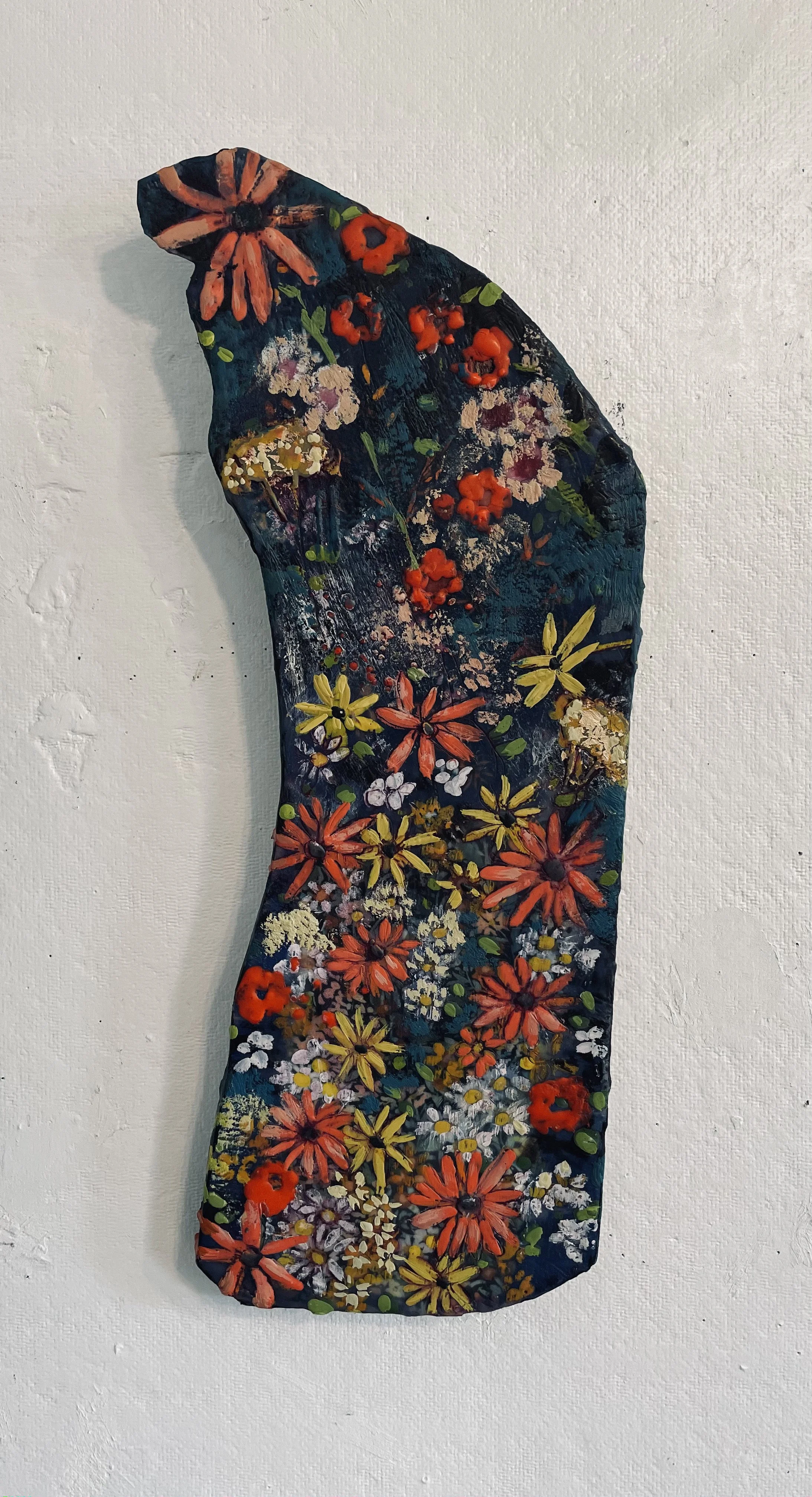 Peace Bouquet, Shaped Panel (Bending left)