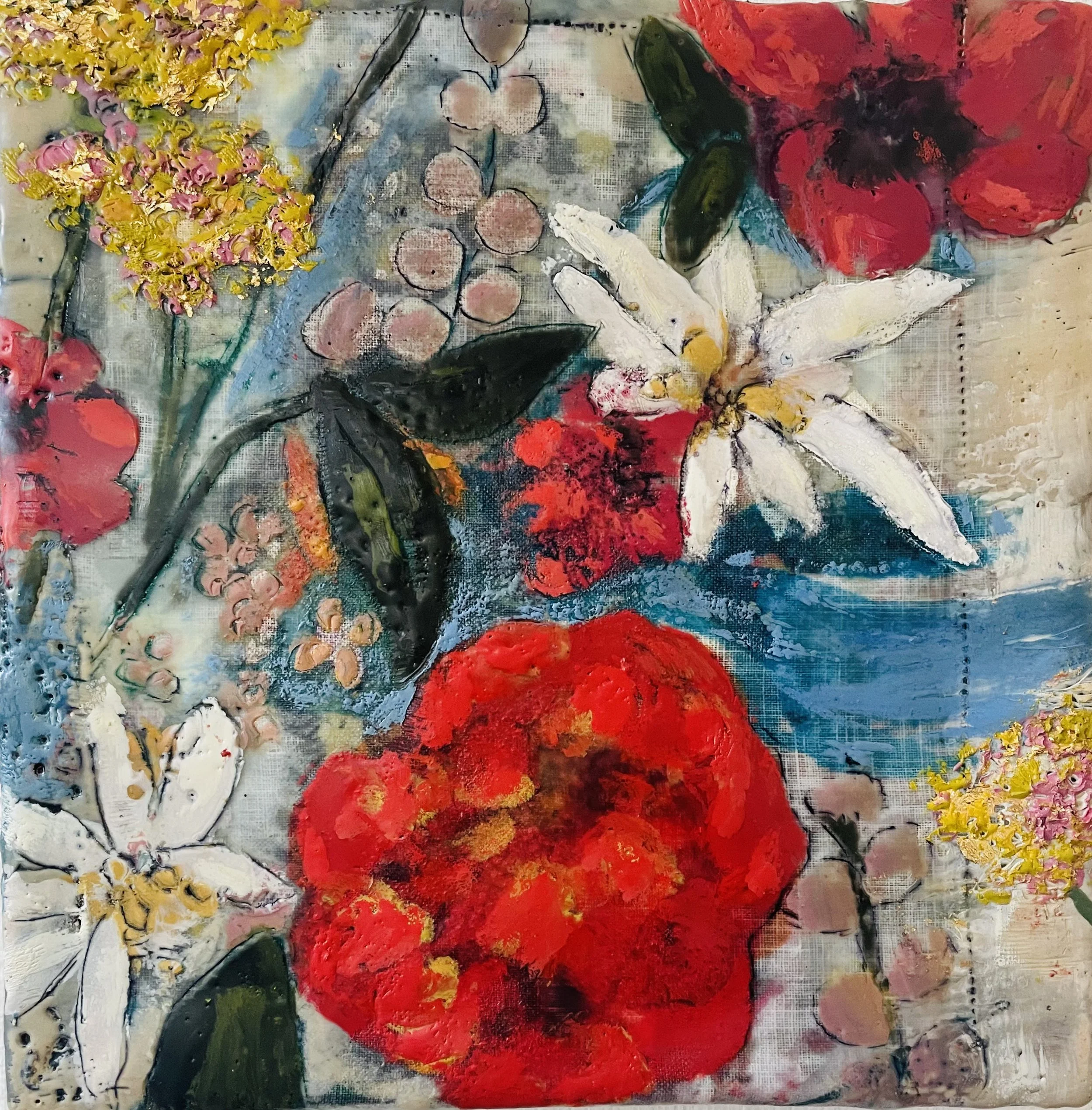 Red Blooms, Peace Bouquet