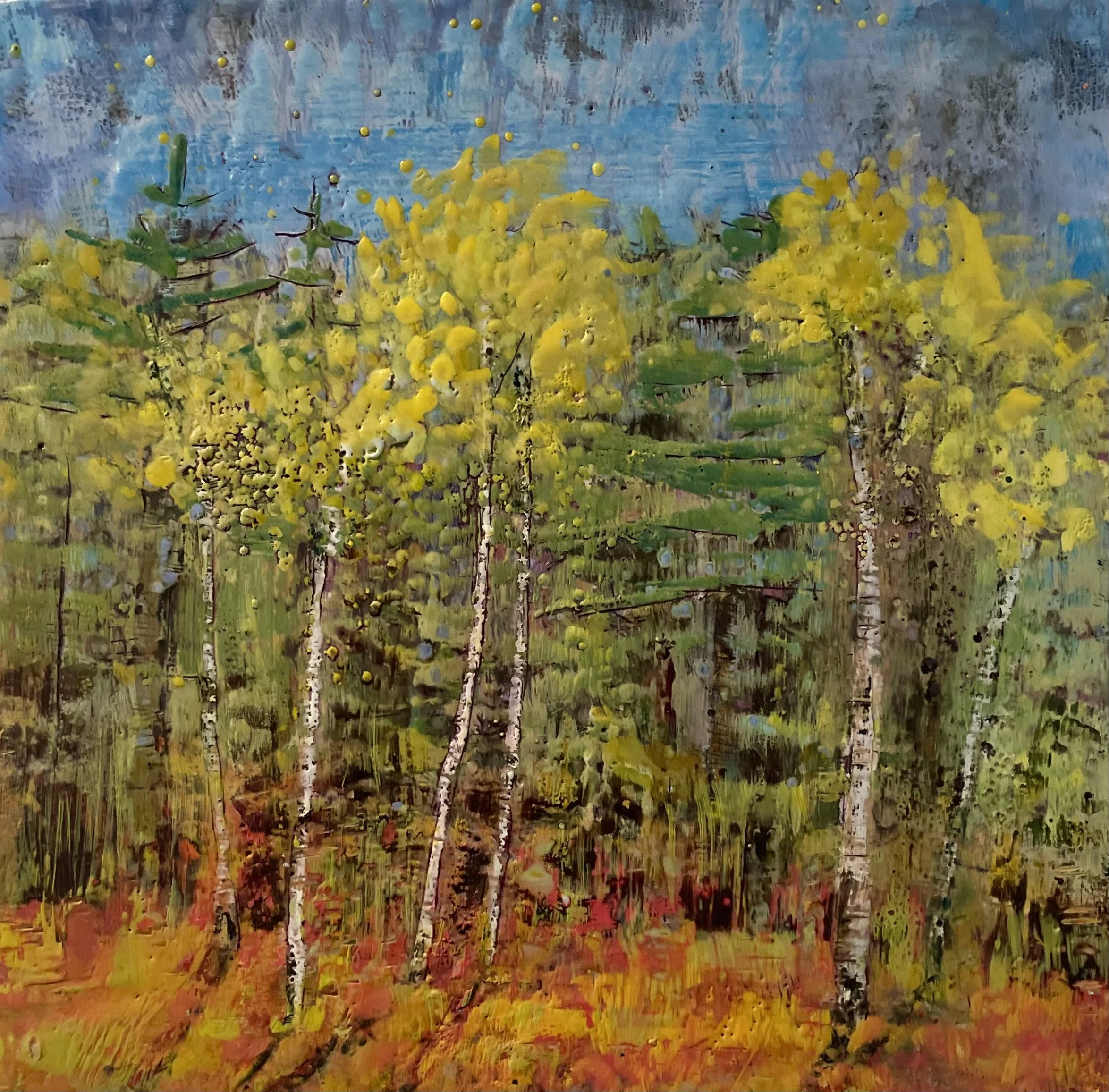 Little View, Fall Birches