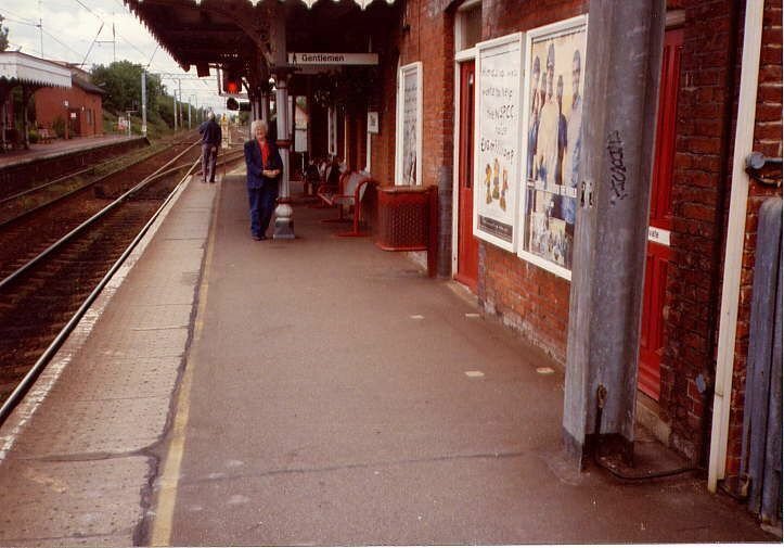 The railway station in Diss, UK 2011