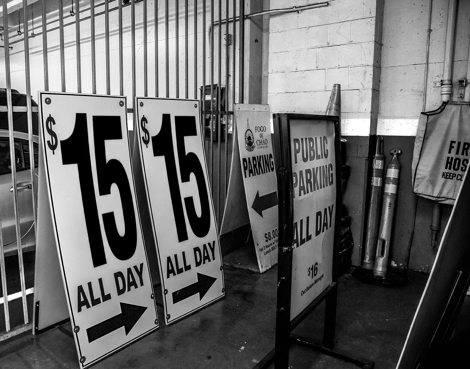 Parking $15 or $8 or $16