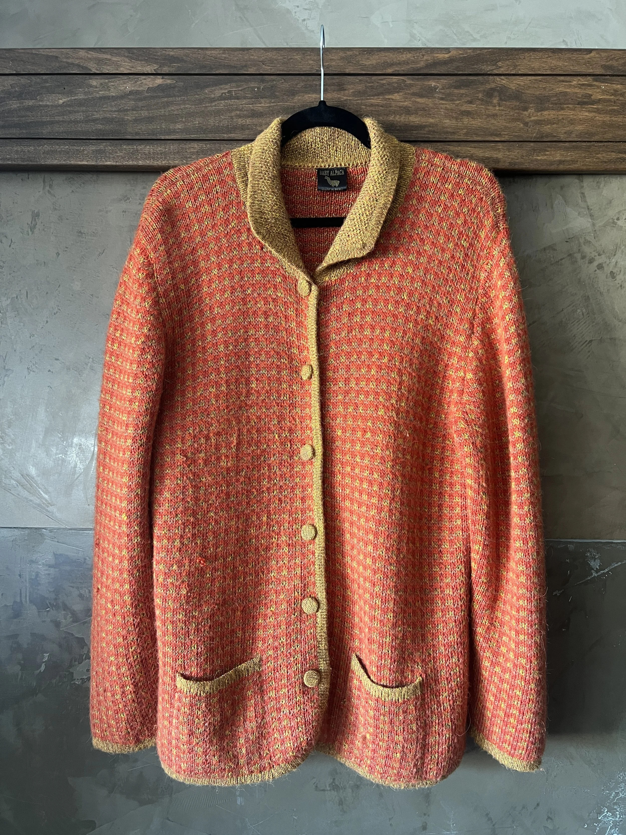 Vintage Alpaca Fur Button Up (M)