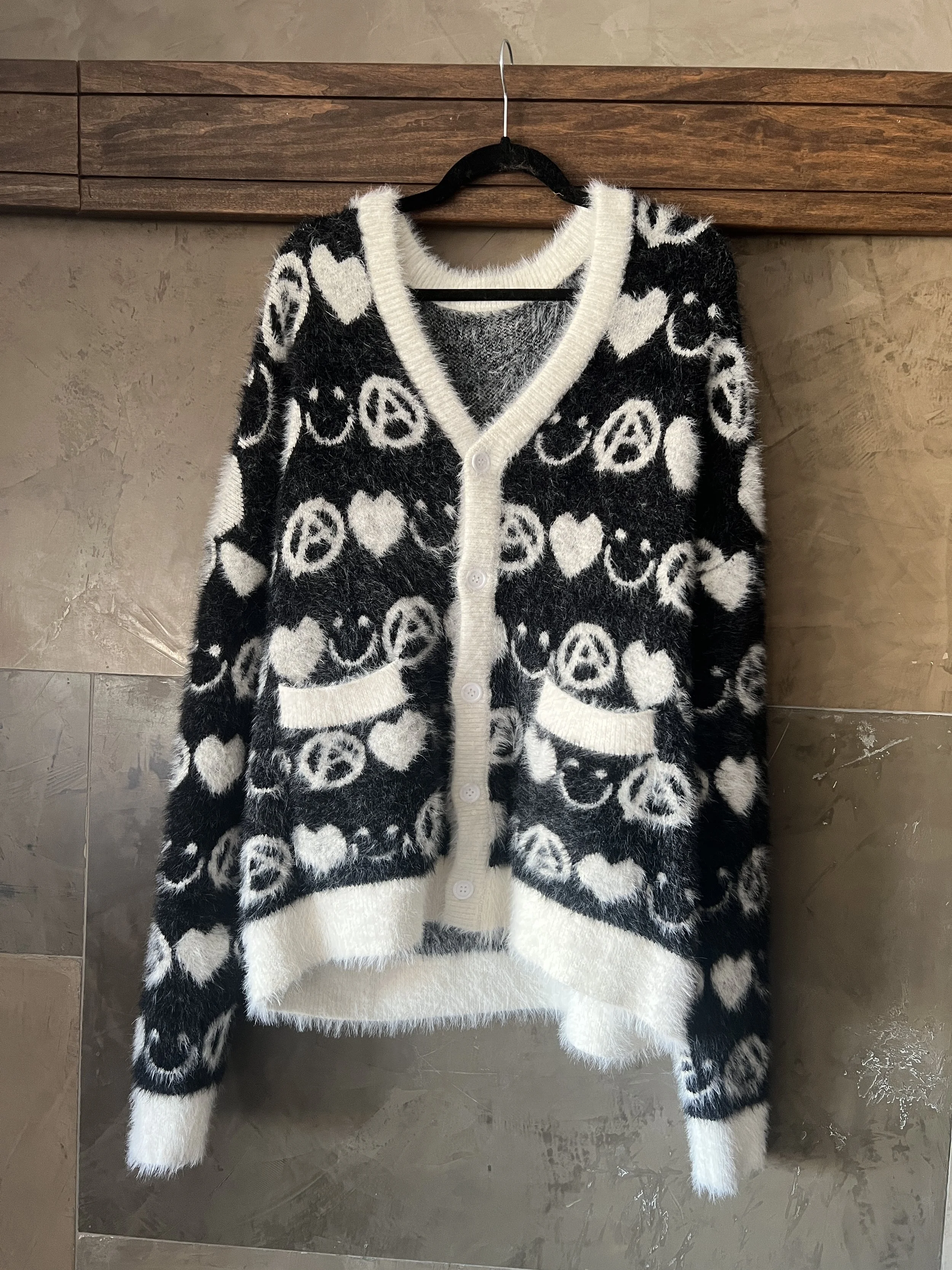 Absent Mohair Monogram Cardigan (L-XL)