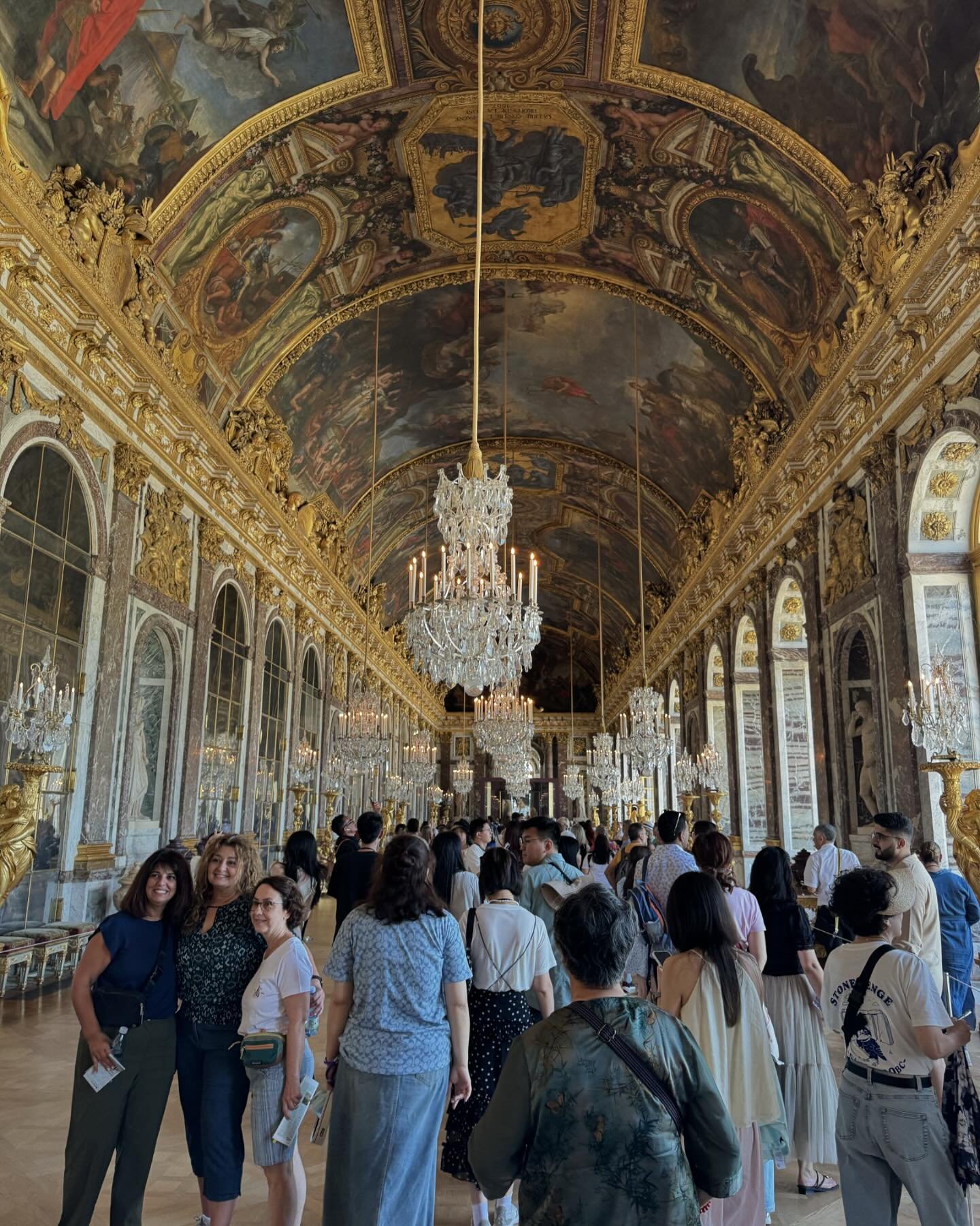 Versailles was beautiful! But it was so hot!