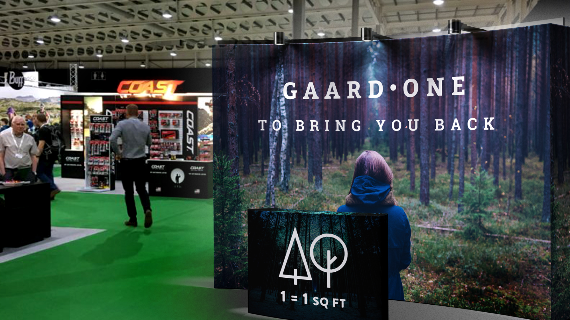 Booth mockup by Alex Nee