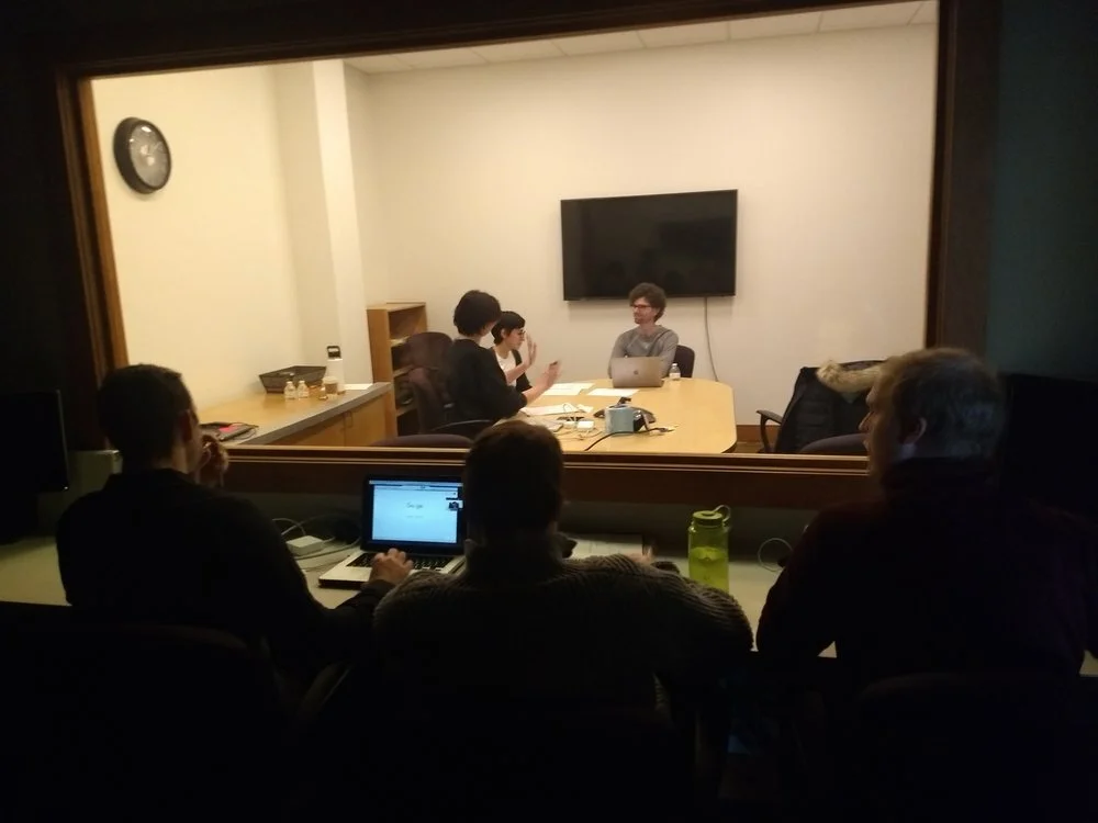 The team hard at work in the Fathom offices.