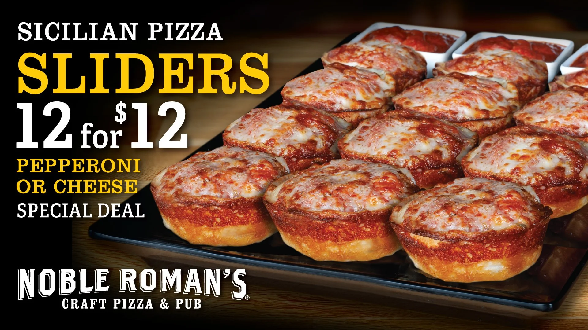 12 Sicilian Pizza Sliders for ONLY $12!