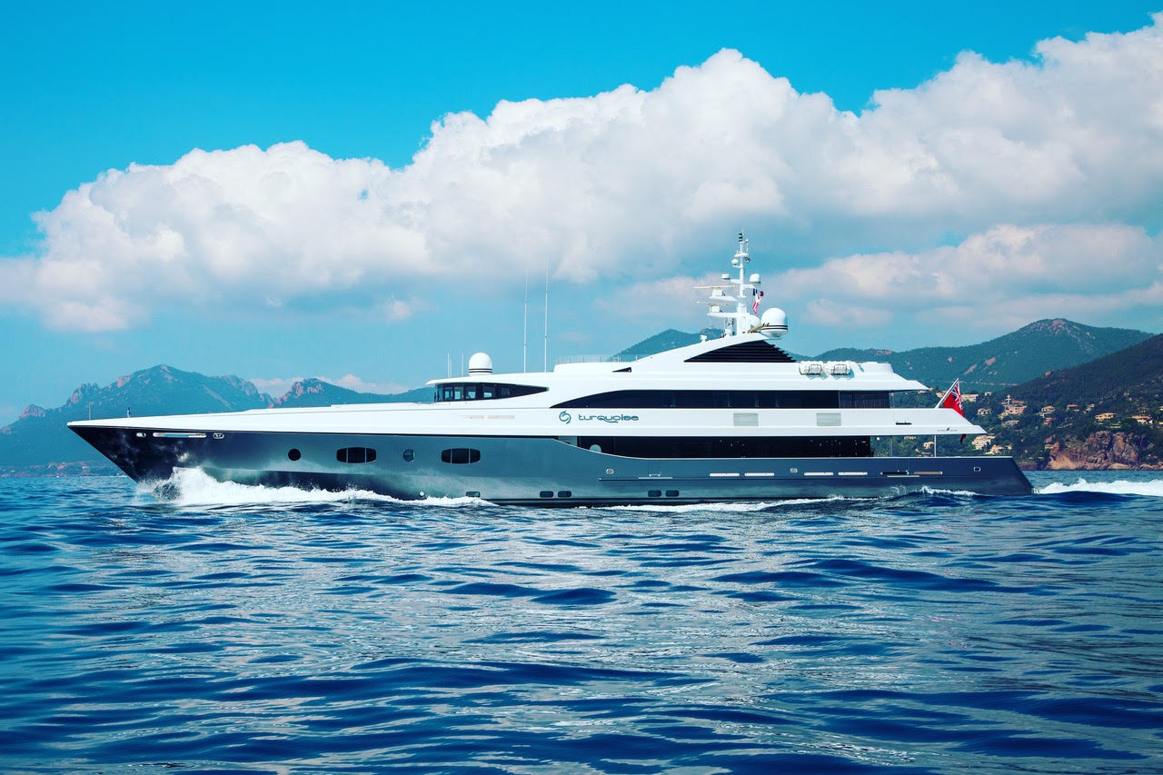 TURQUOISE Represented seller. 55.4M / 181'09" motor yacht by Proteksan-Turquoise, Dubois design.