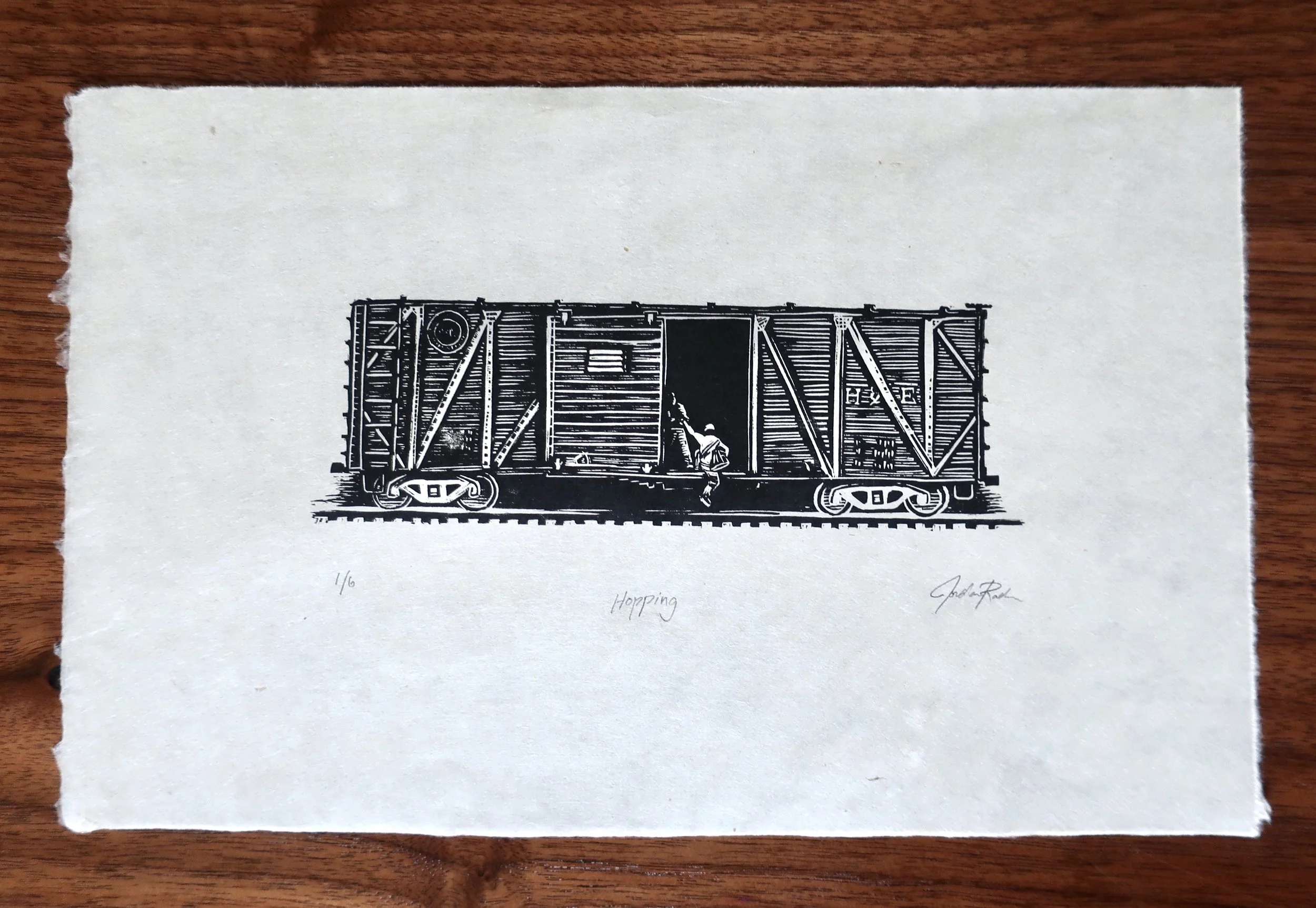 Hand Editioned Print "Hopping"