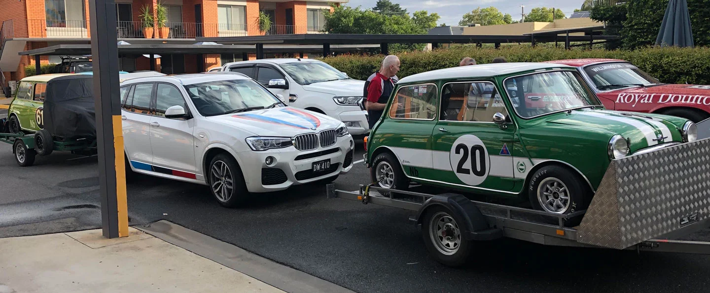 Starting grid at Wangaratta Parkview Motel on Wednesday.