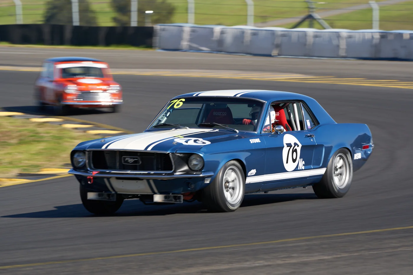 David Stone in the Mustang