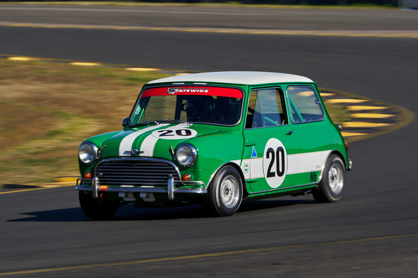 David Roberts going well in the Mini