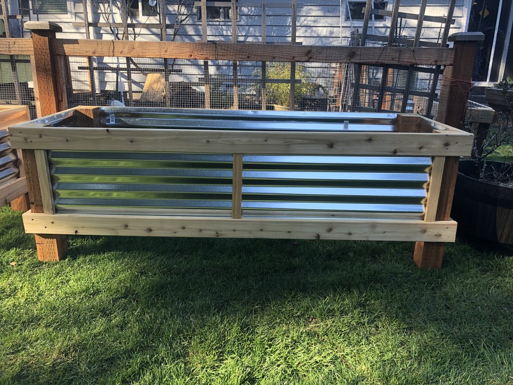 Building A Galvanized Metal Raised Bed, Corrugated Metal Garden Box