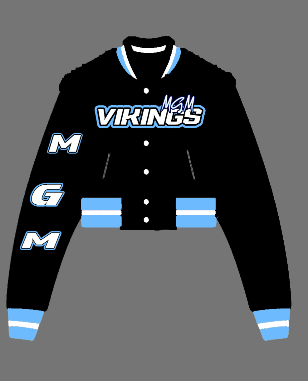 MGM CROPPED SATIN BOMBER