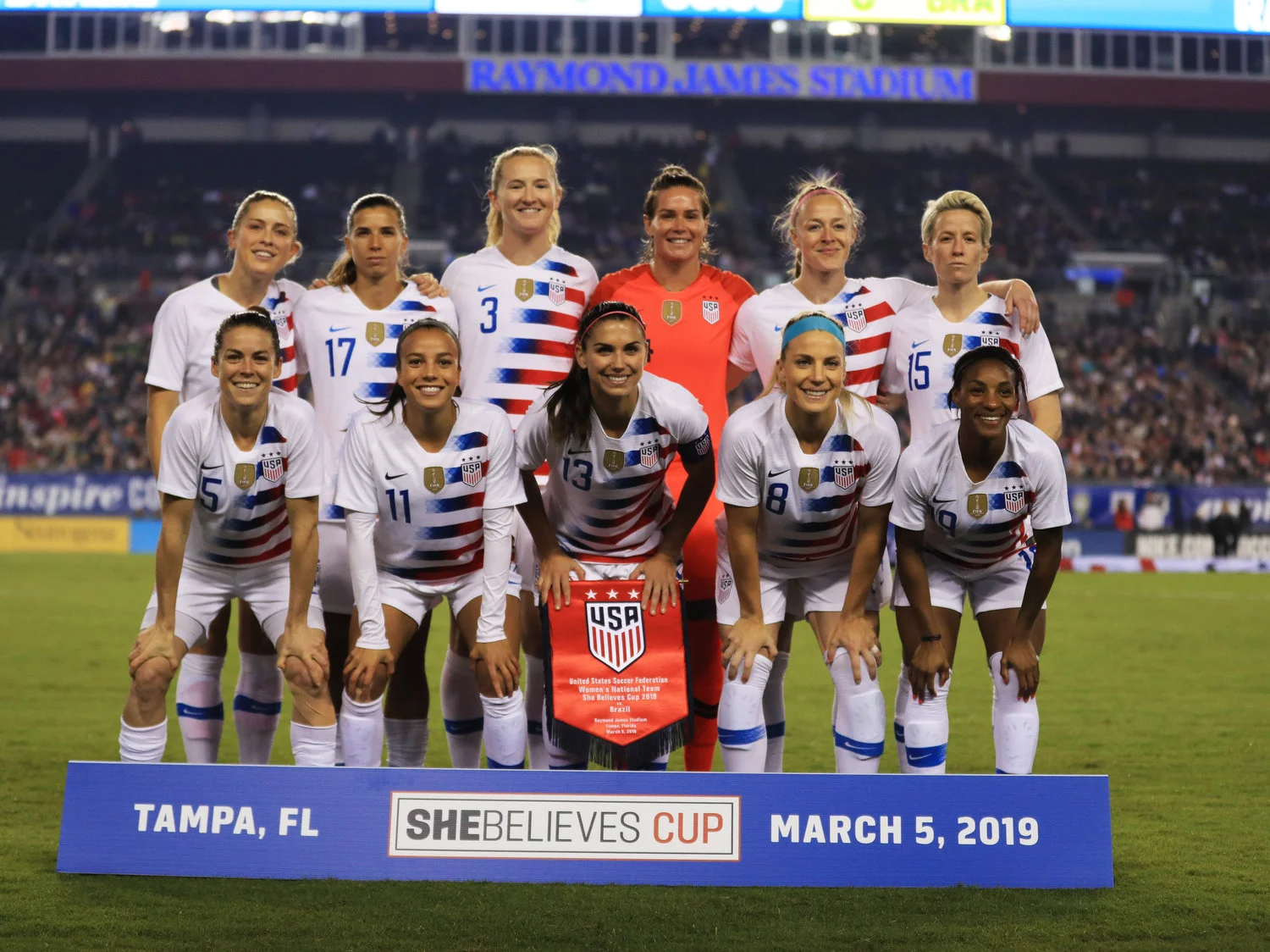 Members of the U.S. women's national soccer team filed a lawsuit in March 2019 against U.S. Soccer, accusing it of gender discrimination. Mike Ehrmann/Getty Images