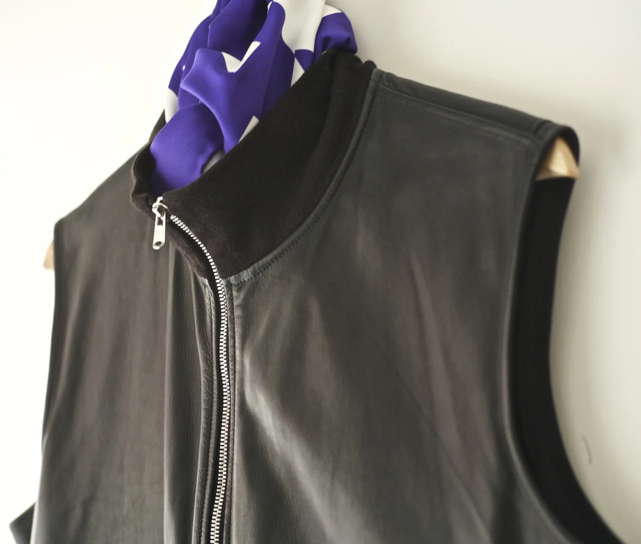 Seraphin "Quai de Valmy" Leather Biker Vest