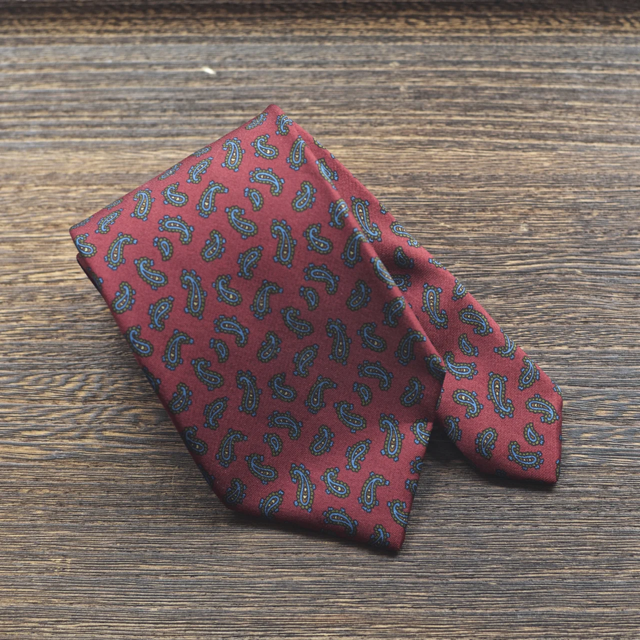 Charvet Red Paisley Tie