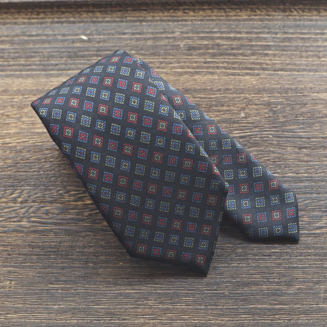 Charvet Navy Foulard Tie