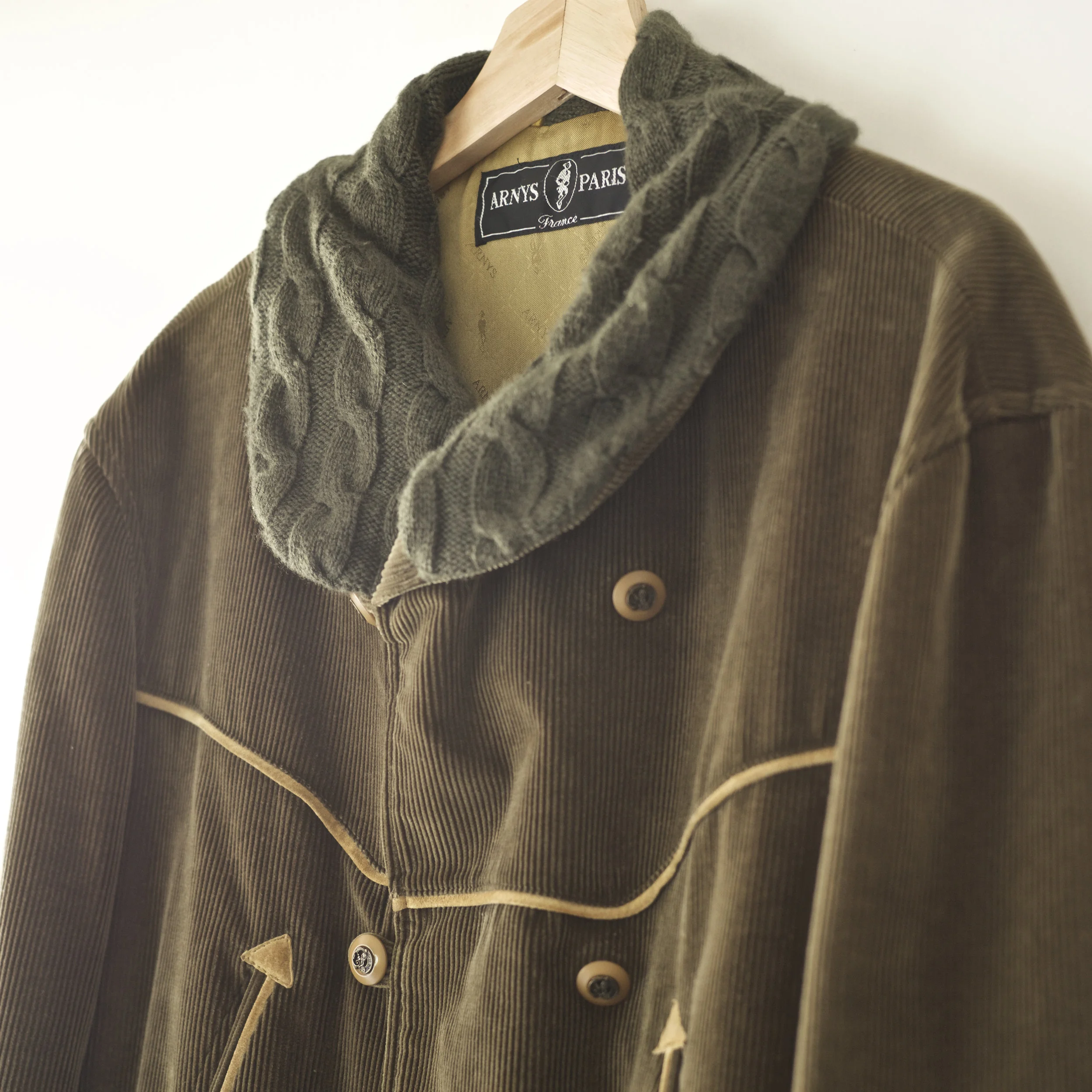 Arnys Shawl Collar Corduroy Coat
