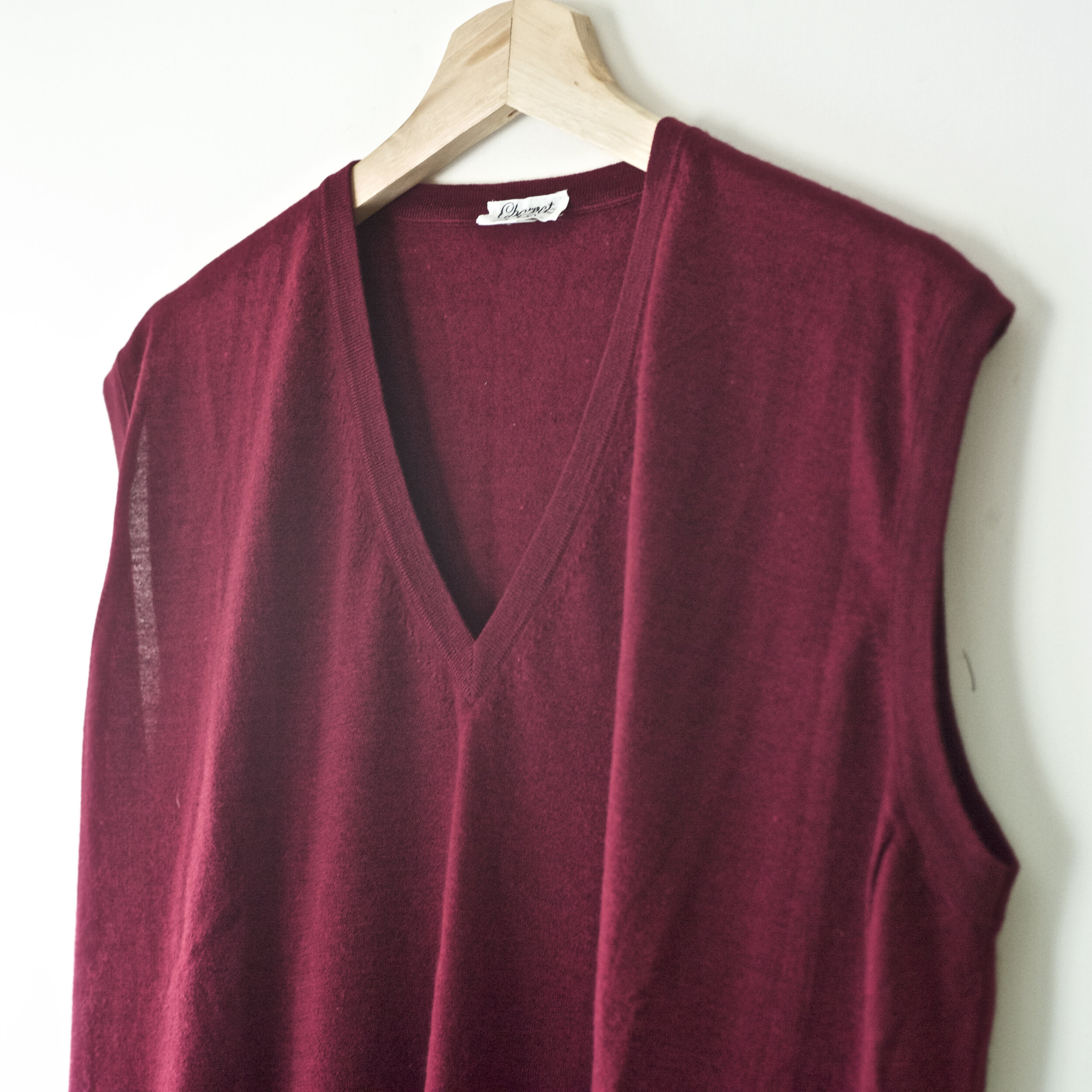 Charvet Burgundy Cashmere/Silk Vest