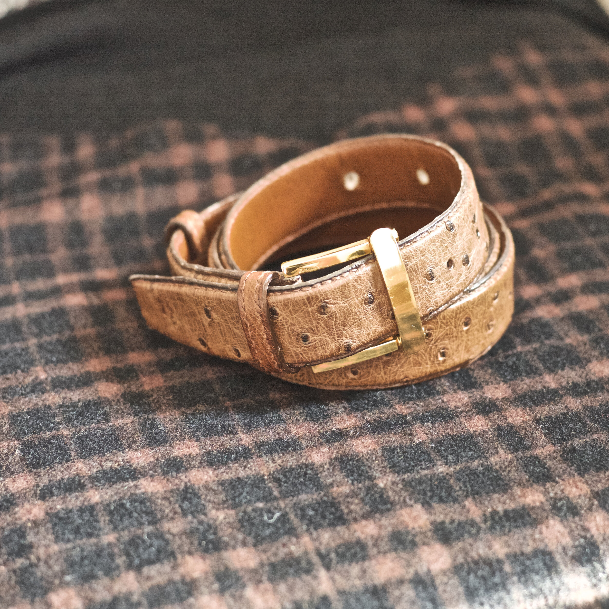 Arnys by Duret Ostrich Leather Belt