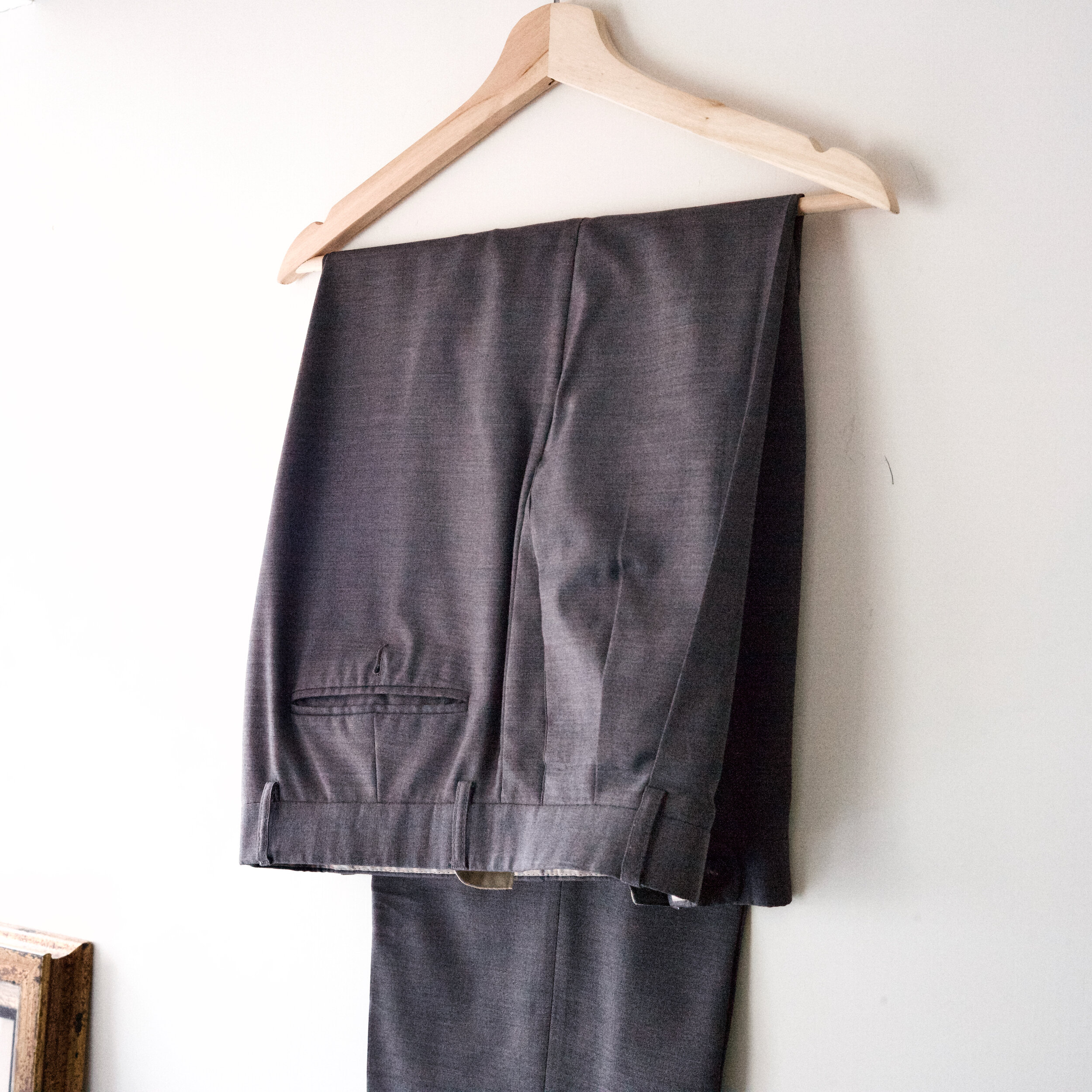 Sulka Worsted Wool Trousers