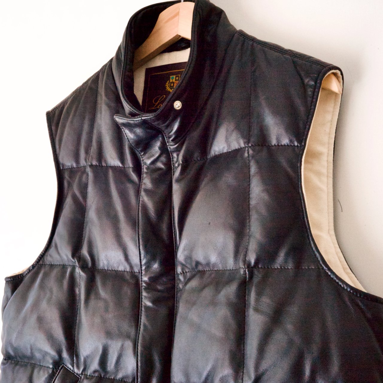 Loro Piana Leather Down Vest