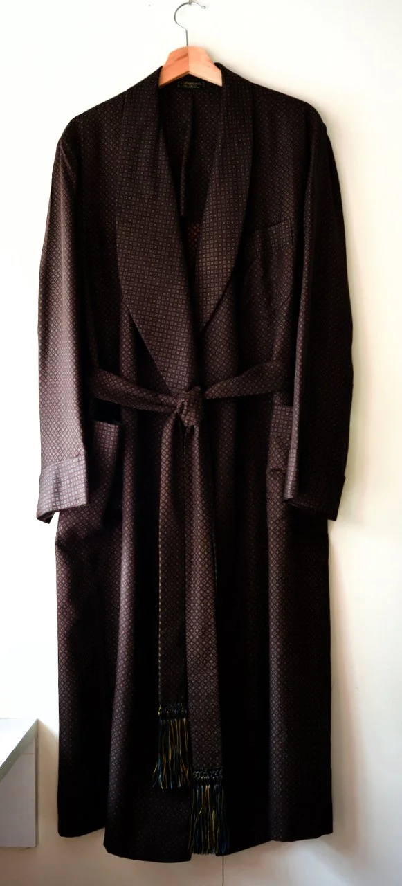 Charvet Silk Dressing Gown Combray Charvet Silk Dressing Gown Combray