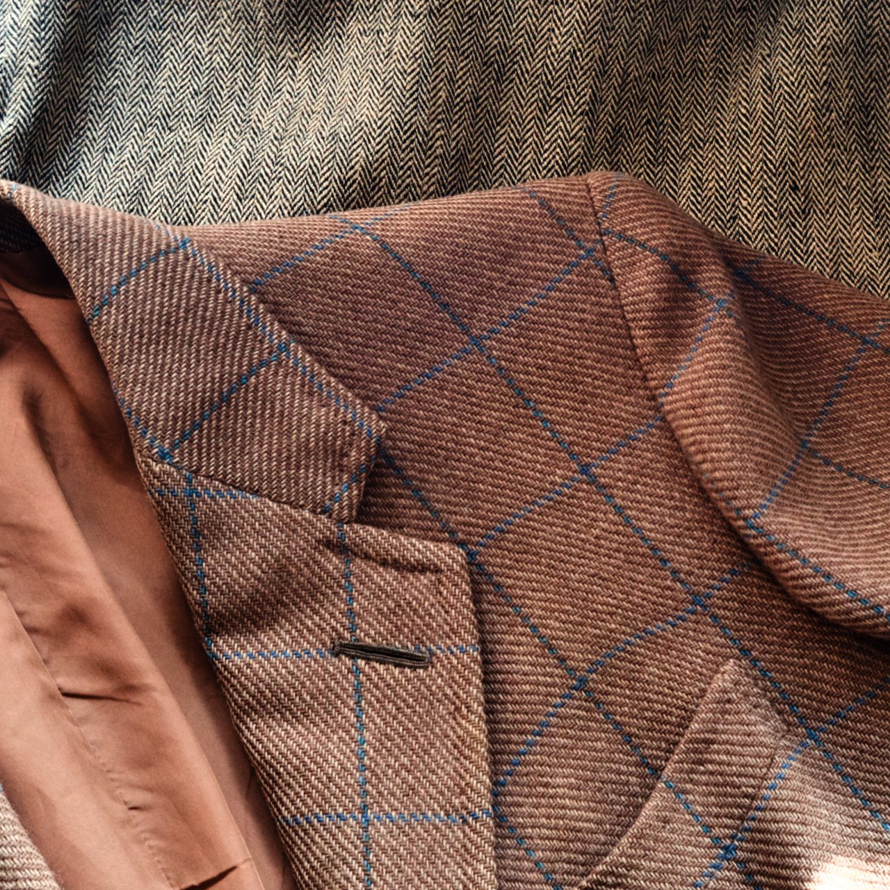 Veste Bespoke Anderson Sheppard Savile Row – Vintage Taille Small, Fait Main En Laine