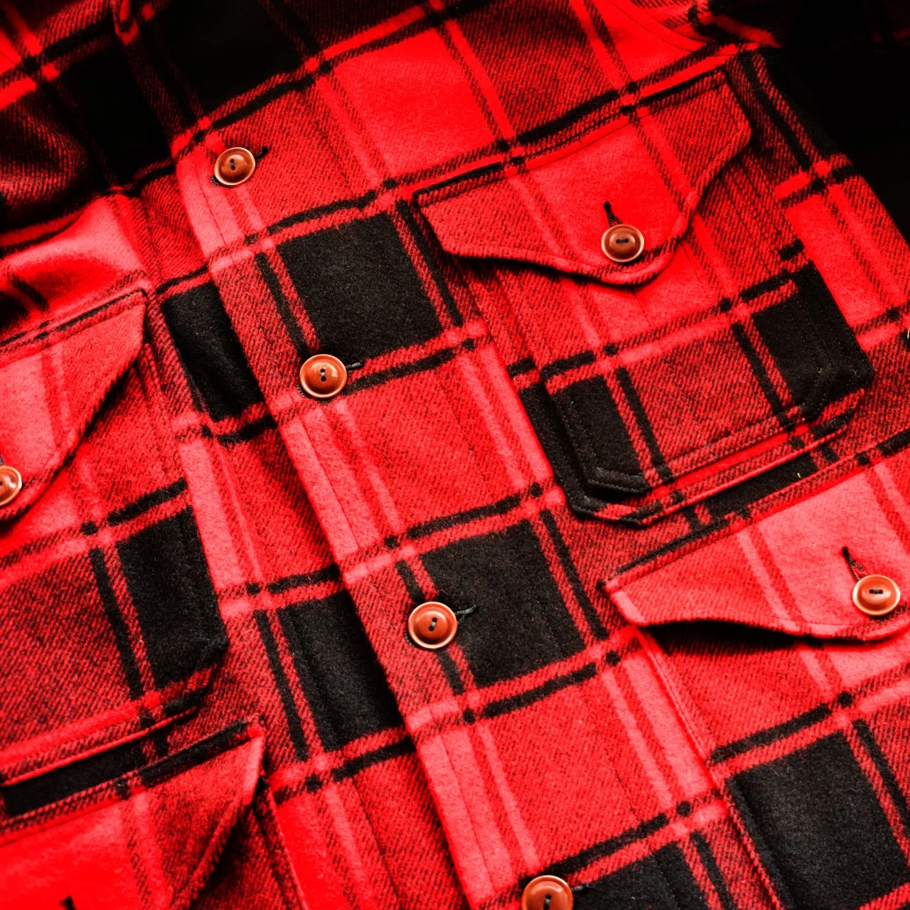 ジャケット・アウター Flannel Hunting Jacket by FOX BROTHERS Flannel Hunting Jacket by FOX BROTHERS