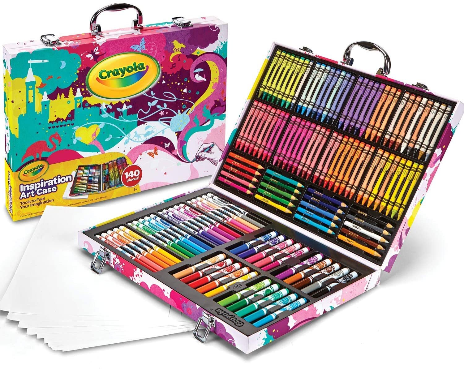 Crayola Frozen 2 Inspiration Art Case, 100 Art & Coloring Supplies, Gift  for Kids, Ages 5, 6, 7, 8 