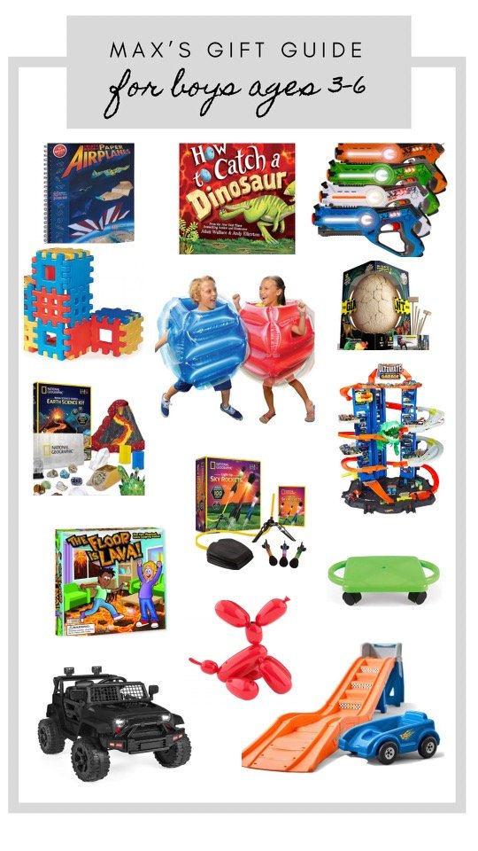 Max's Gift Guide (For boy's ages 3-6)