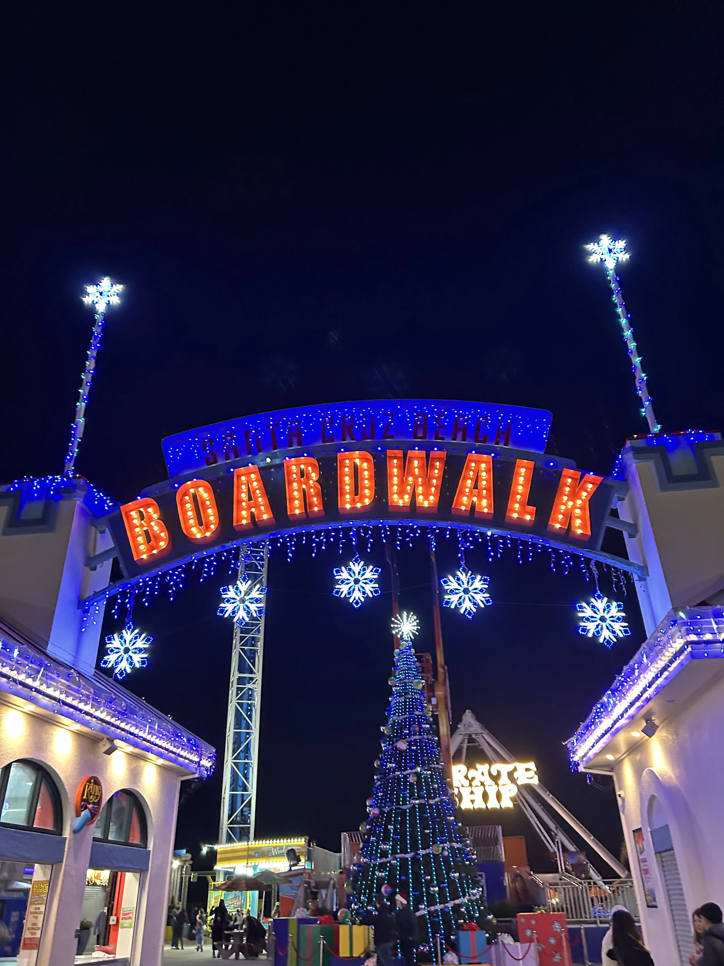 Santa Cruz Beach Boardwalk Winter Wonderland