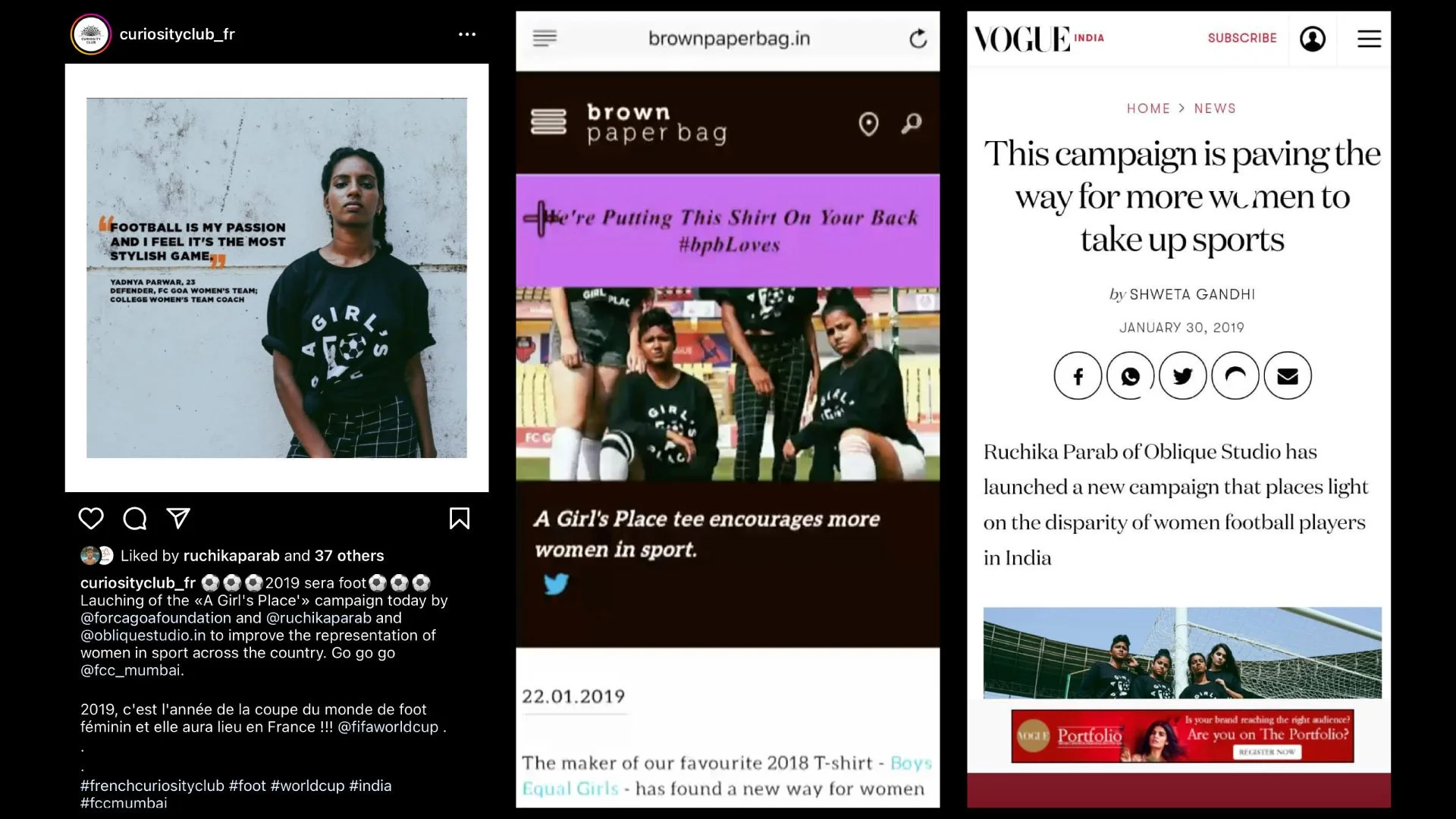  Link to the article -  Vogue India     Instagram -  Orb Movement  