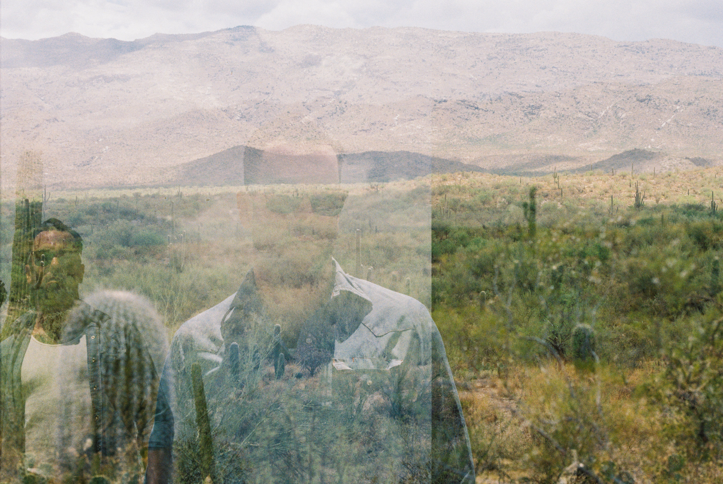  July 2019 - Double Exposure Portrait of Jon Gill - Saguaro National Park  