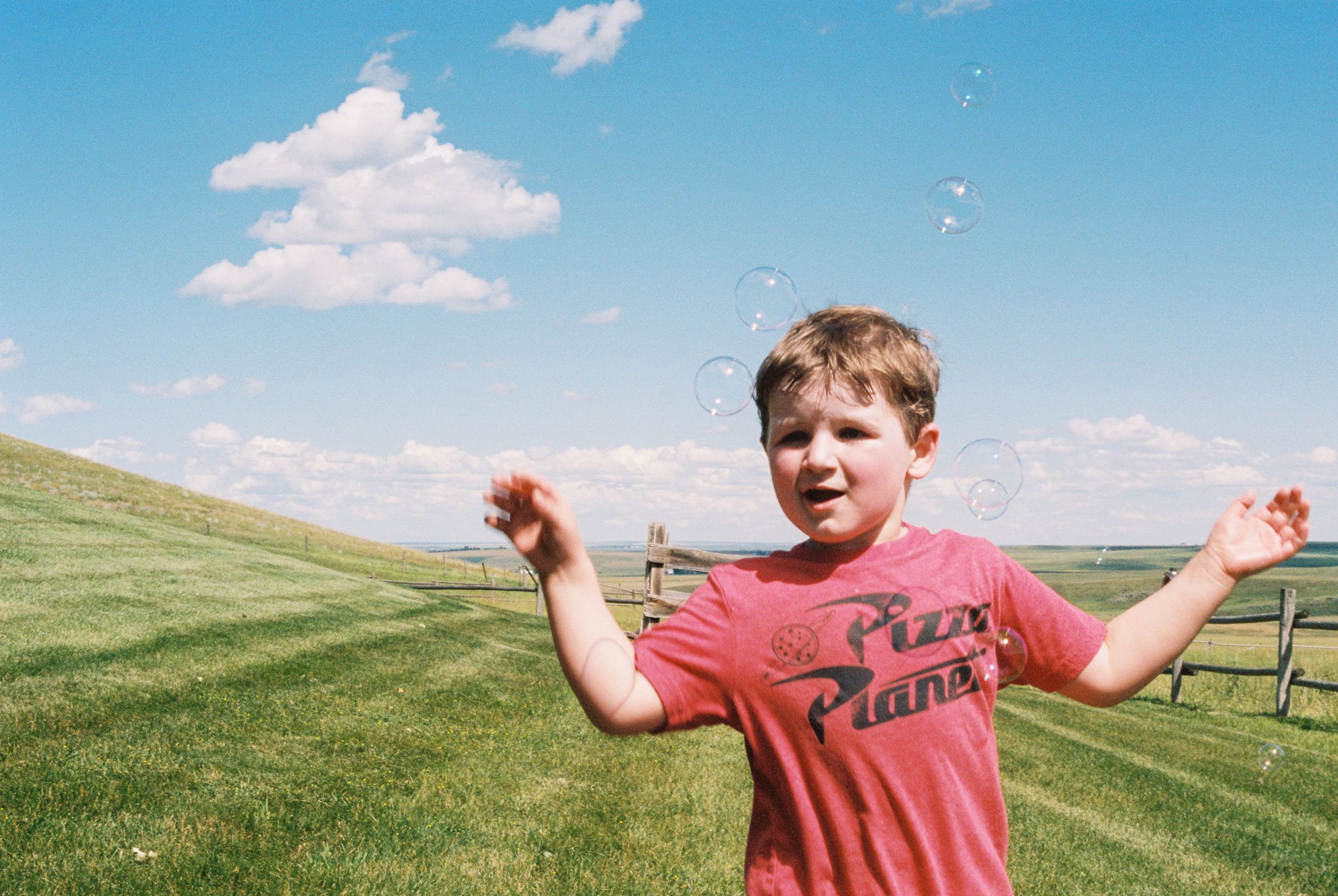  Jacob + Bubbles, on the farm in Calgary, Alberta. July 2019. 