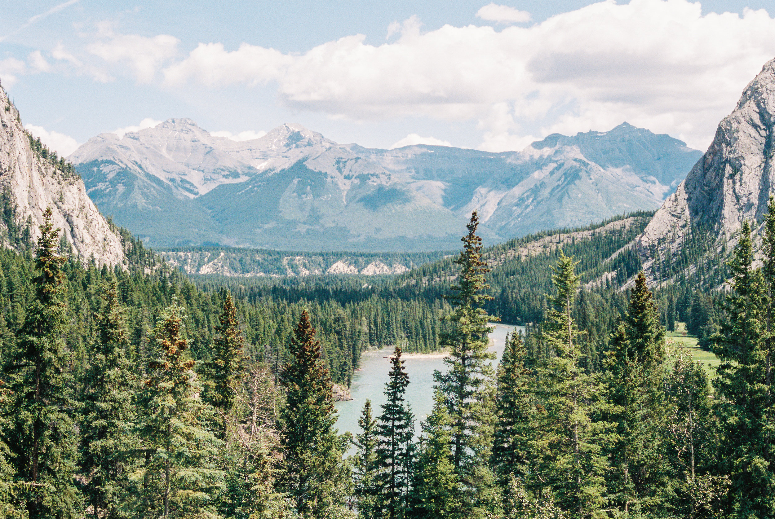 Banff, Alberta. A stunning view from the Fairmont Hotel. July 2019.