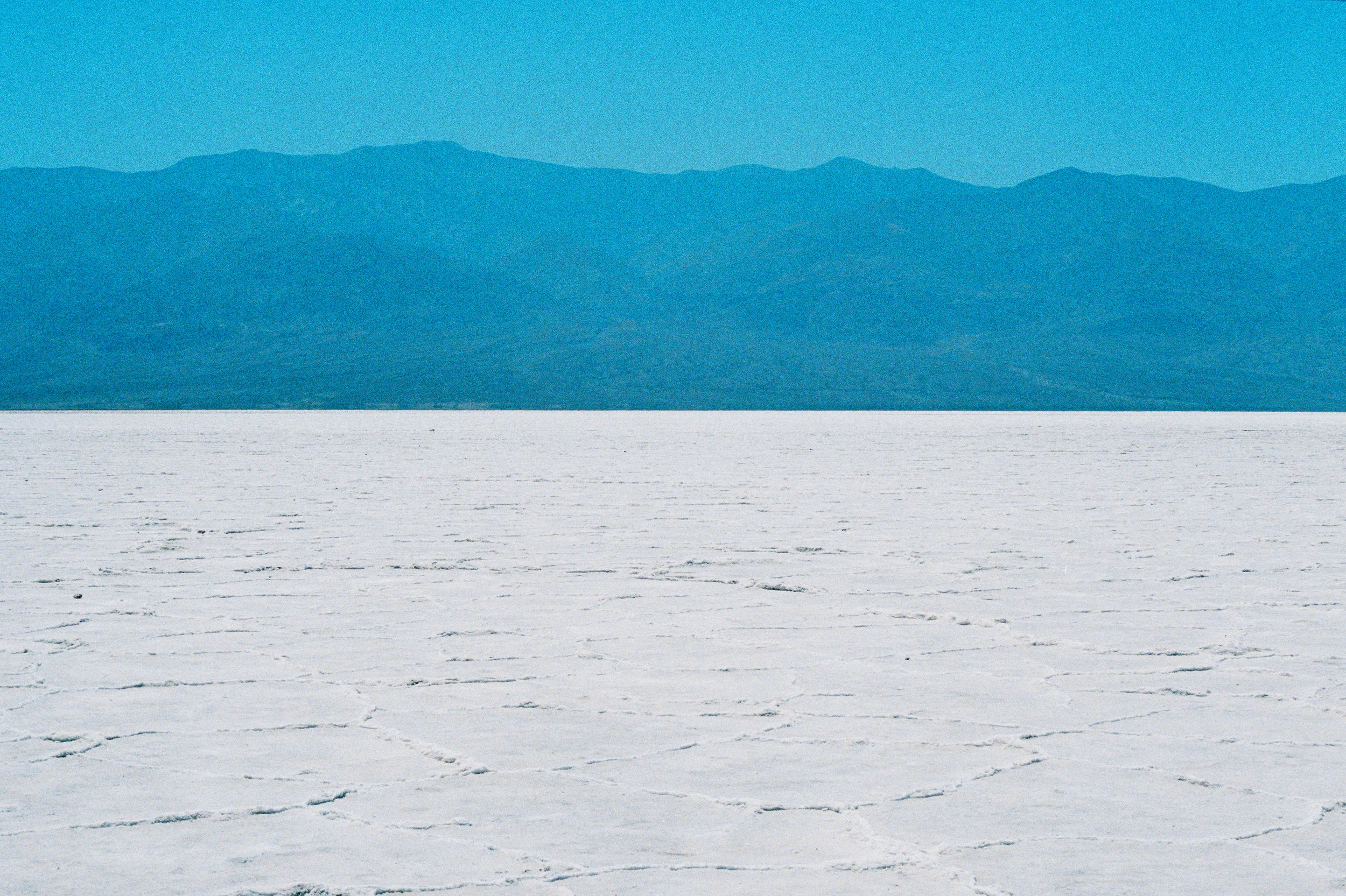Badwater Basin Salt Flats. Death Valley. July 2019.