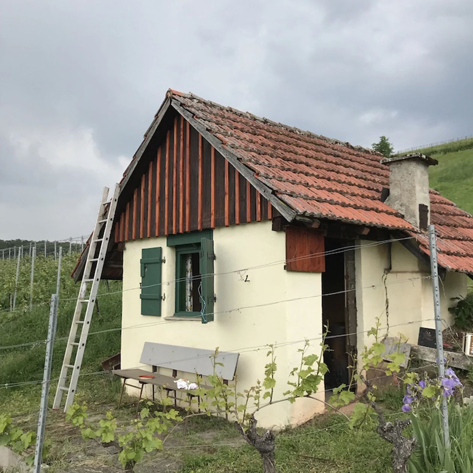 Laufender Umbau Weinberghäuschen