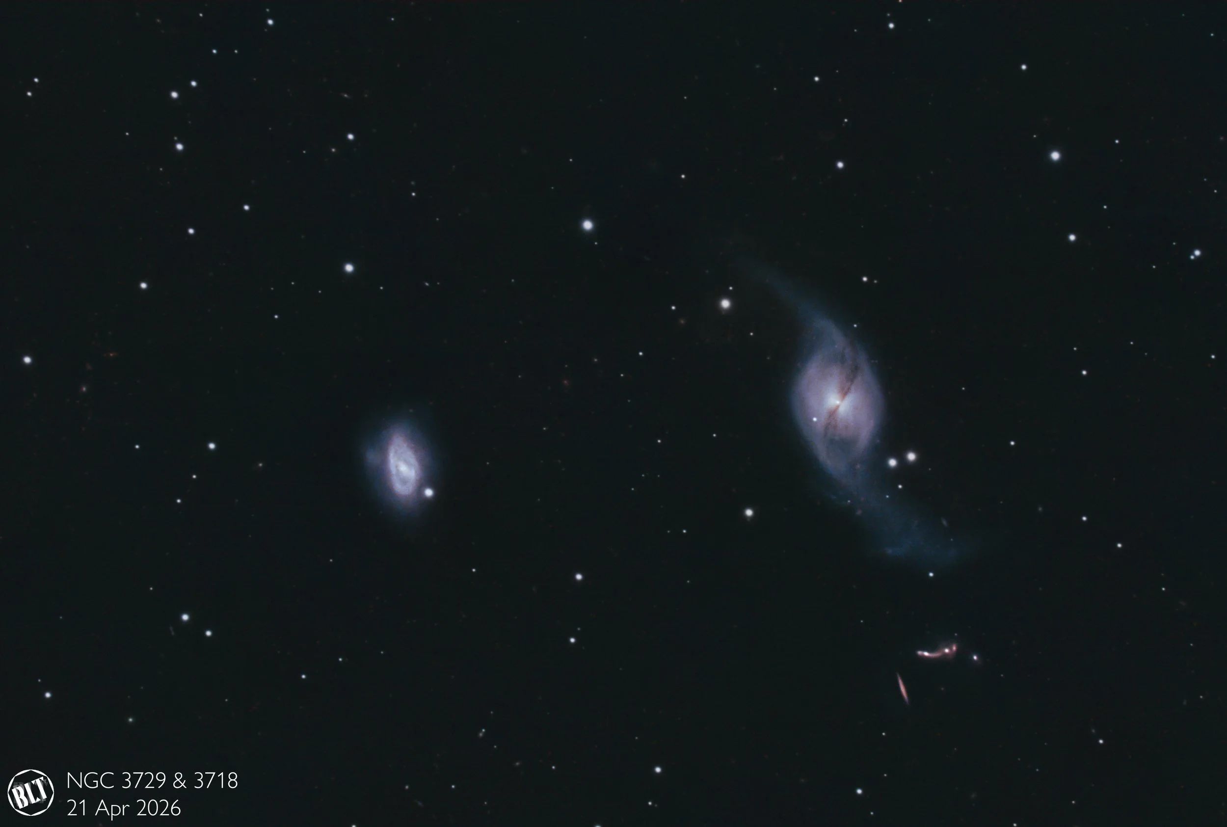 Galaxies NGC 3729 & 3718