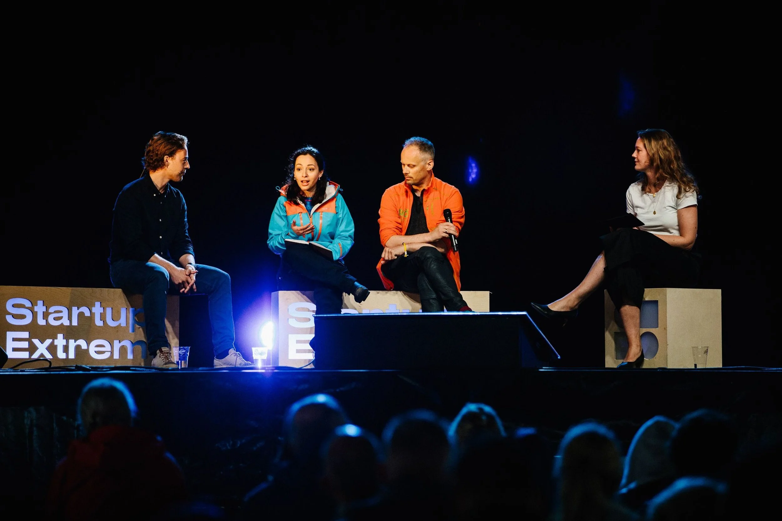 Henrik Grim i Northzone, Kremena Tosheva i Agera og Teodor Bjerrang i SNÖ. Foto: Jan Khür