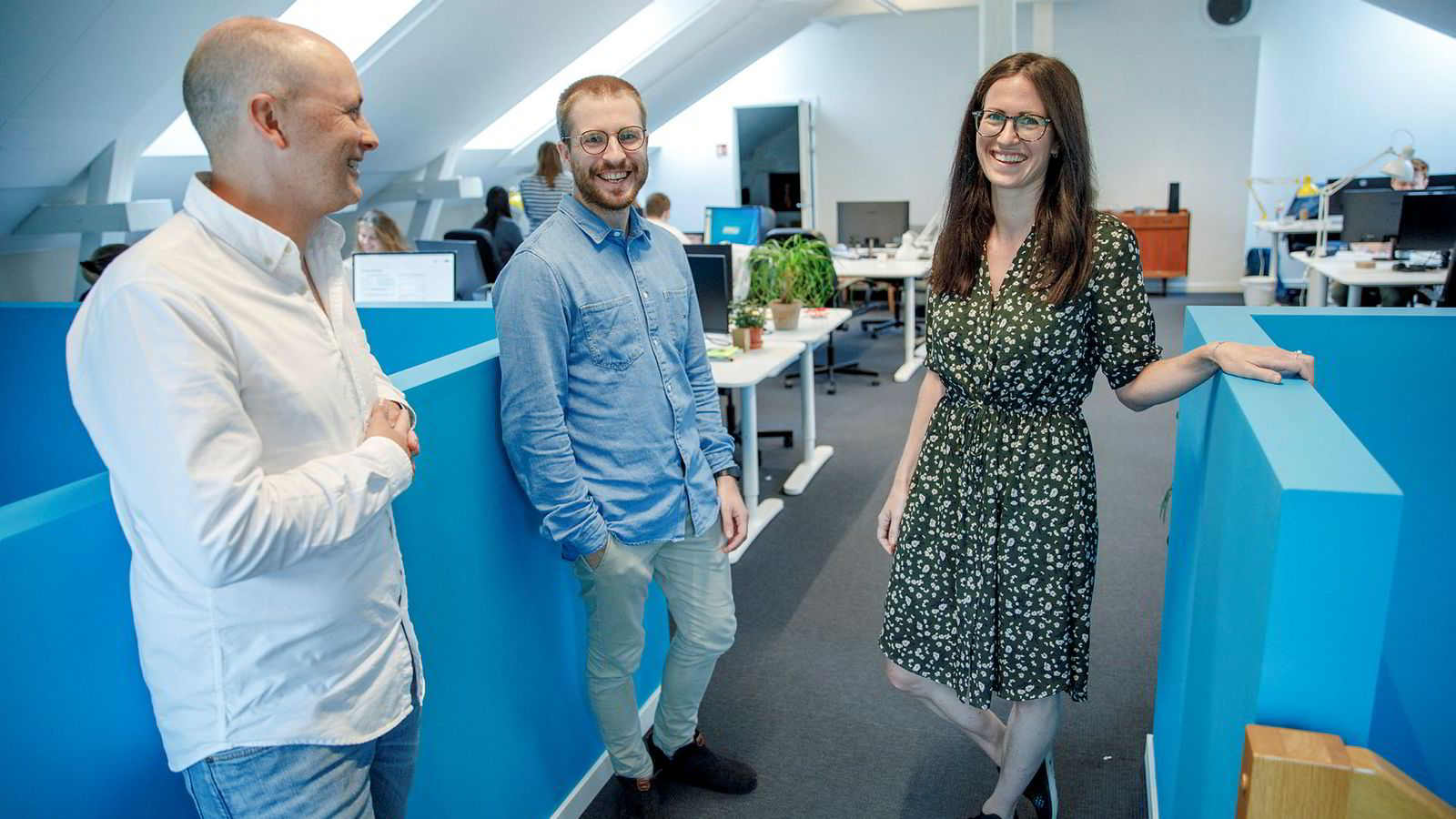 DN: Inzpire.me får med Schibsted på laget og verdsettes til 91,6 millioner. Fra venstre: Christian Horn Hanssen, investeringsansvarlig i Schibsted, Marie Mostad, gründer Inzpire.me og Mats Lyngstad, gründer Inzpire.me