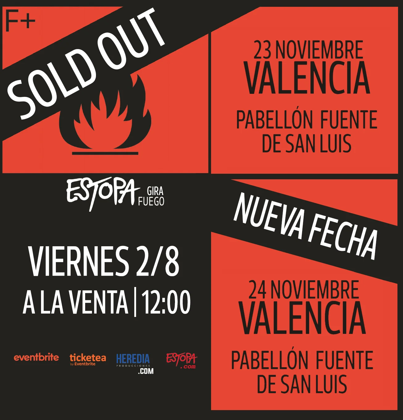 VALENCIA TENDRÁ UNA SEGUNDA FECHA