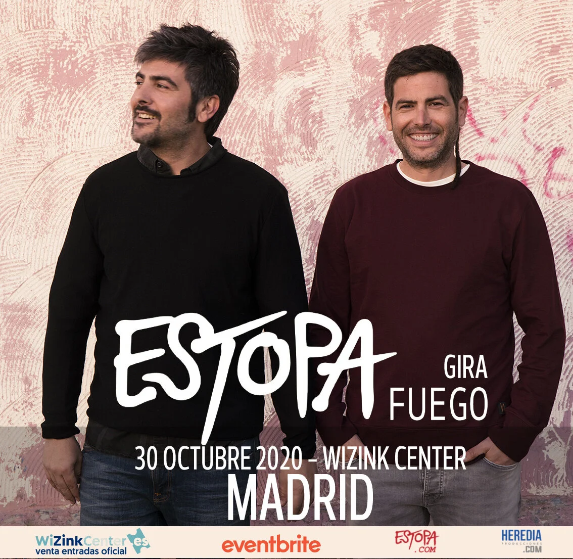 ESTOPA CONFIRMA NUEVO CONCIERTO EN MADRID EN 2020