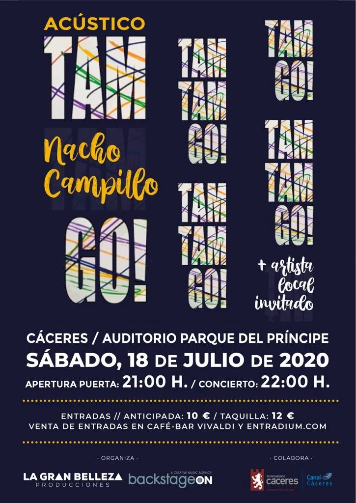 CONCIERTO ACÚSTICO DE TAM TAM GO! EN CÁCERES
