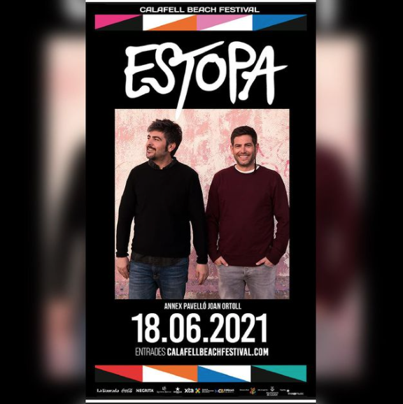 ESTOPA EL 18 DE JUNIO EN CALAFELL BEACH FESTIVAL 