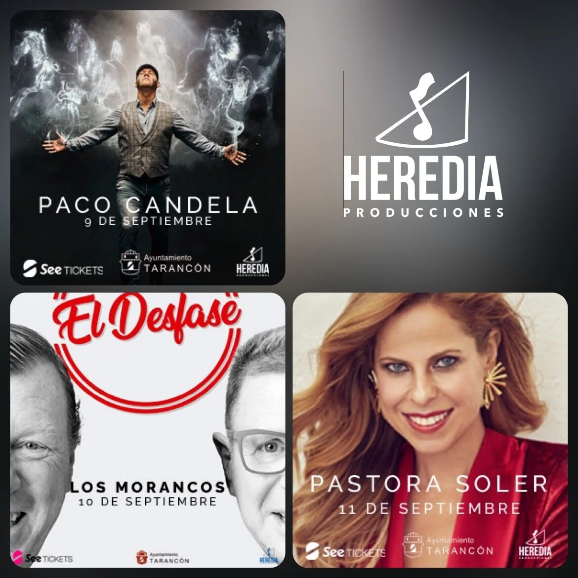 PASTORA SOLER, LOS MORANCOS Y PACO CANDELA ESTARÁN EN TARANCÓN