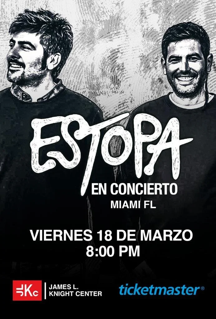 ESTOPA EL 18 DE MARZO EN MIAMI