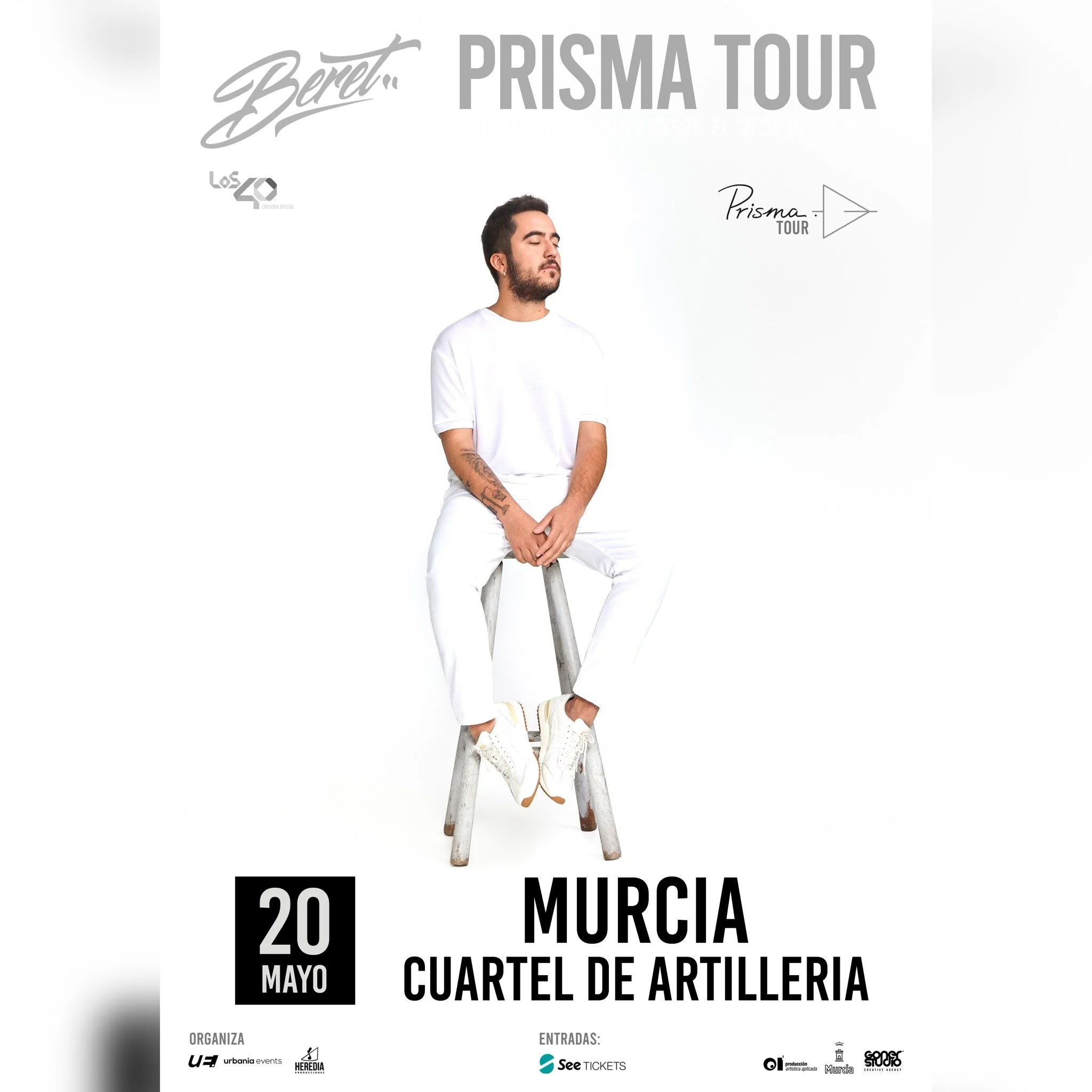 YA ESTÁN A LA VENTA LAS ENTRADAS PARA EL CONCIERTO DE BERET EN MURCIA